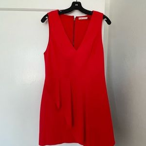 Alice + Olivia Callie Sleeveless Asymmetric Cocktail Dress